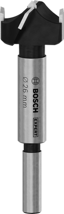 Broca para cortar bisagras de madera laminada Bosch EXPERT de 26 mm.